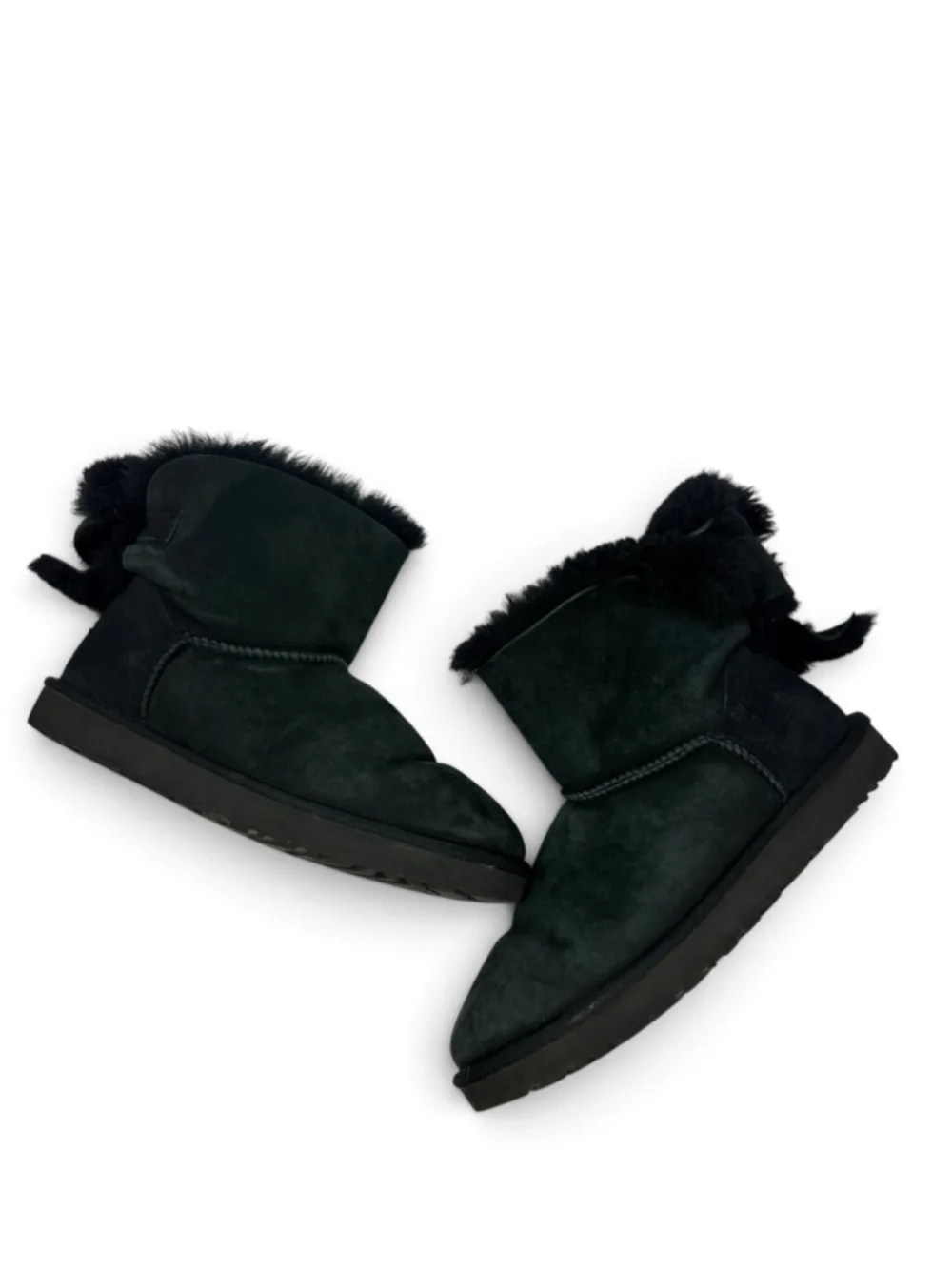 UGG Classic Heritage Bow Boots Women’s 10 Black Short